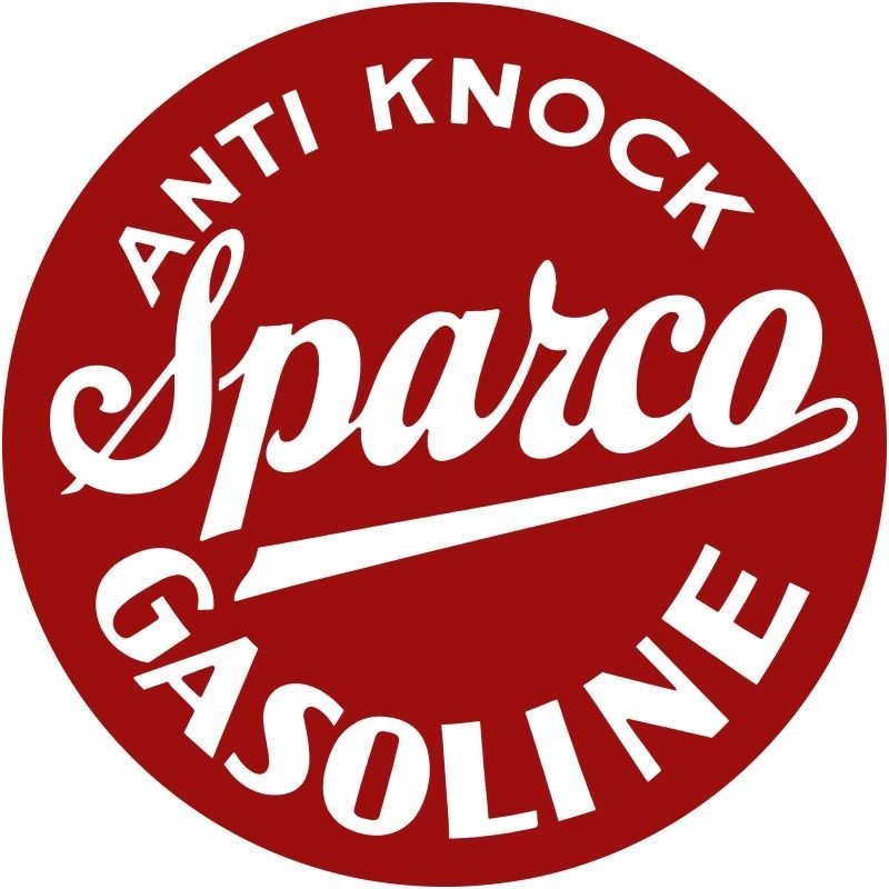 1929 Style Sparco Gasoline NEW Sign: 14″ Dia. Round USA STEEL