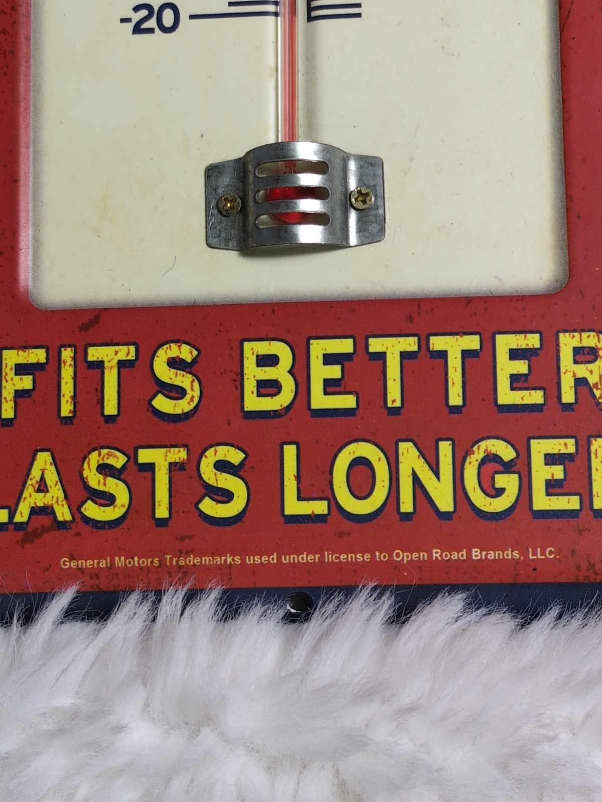 Metal Wall Thermometer Titled “Genuine Chevrolet Parts” By Open Road Brands 15″T