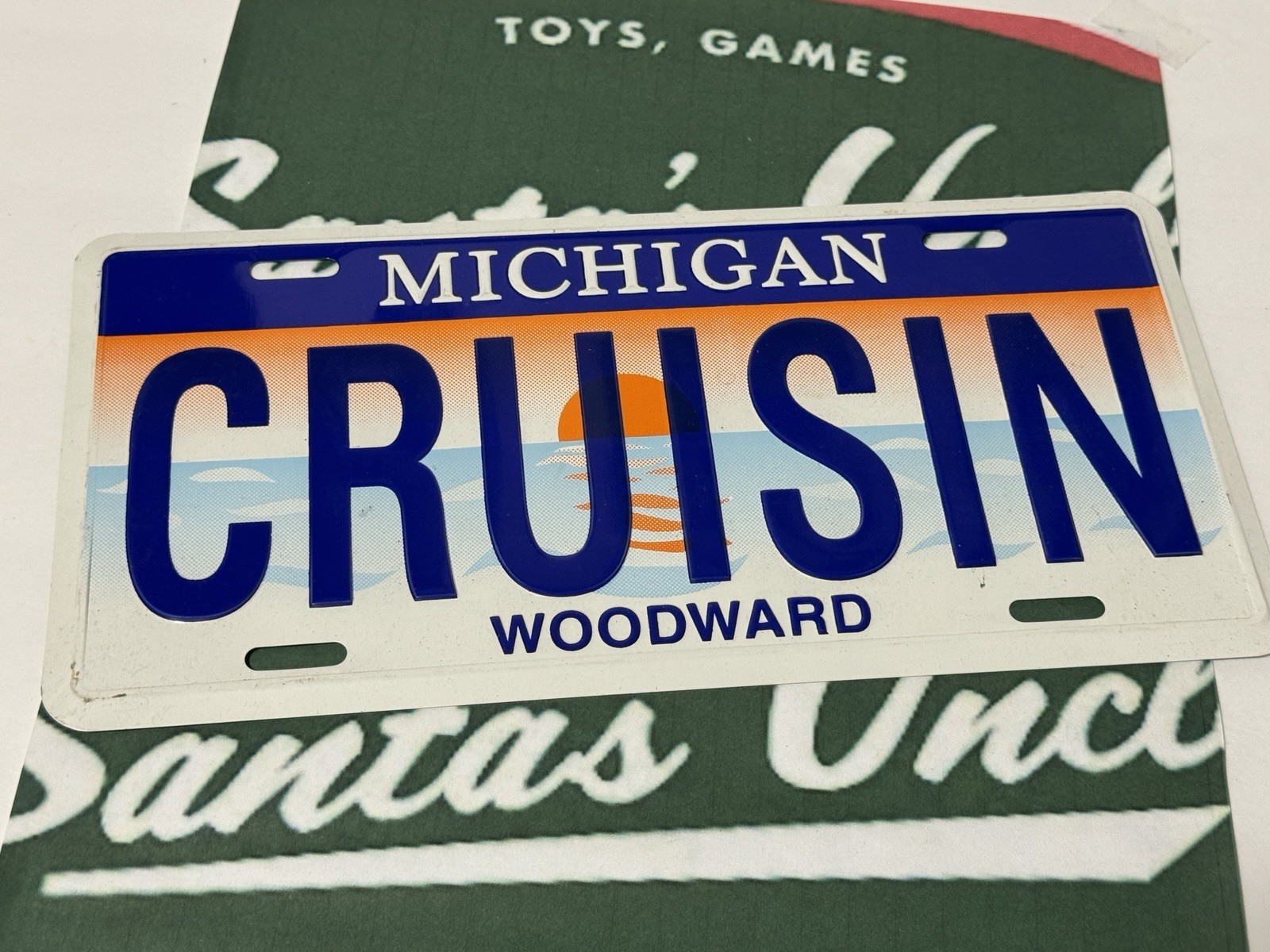Vintage Michigan CRUISIN Woodward Dream Cruise Novelty License Plate
