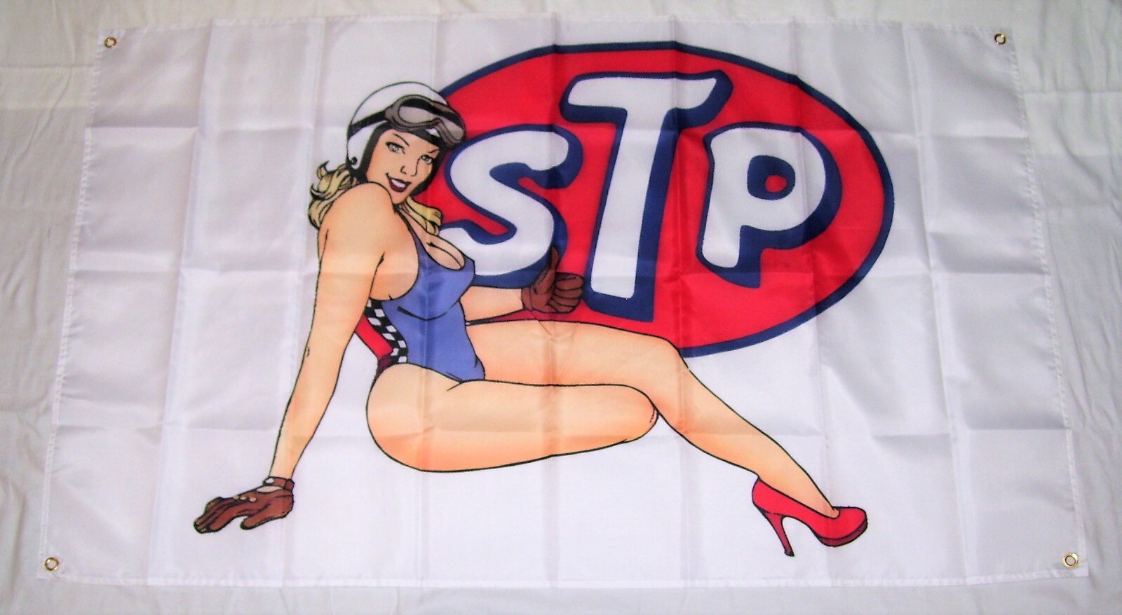 STP 3’X5′ FLAG BANNER OIL GAS TREATMENT RICHARD PETTY GULF MOBIL SHELL PENNZOIL