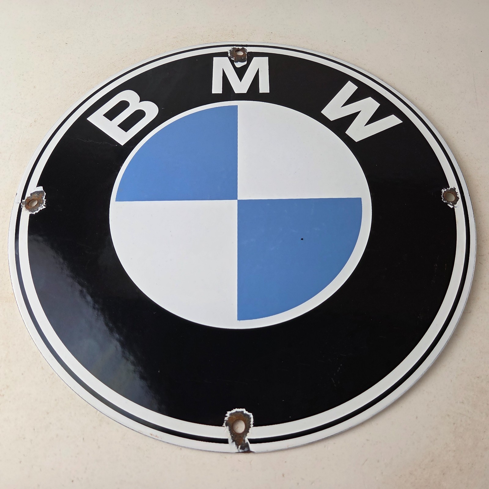 Vintage BMW Automobiles Sign – Porcelain International Garage Shop Gas Pump Sign