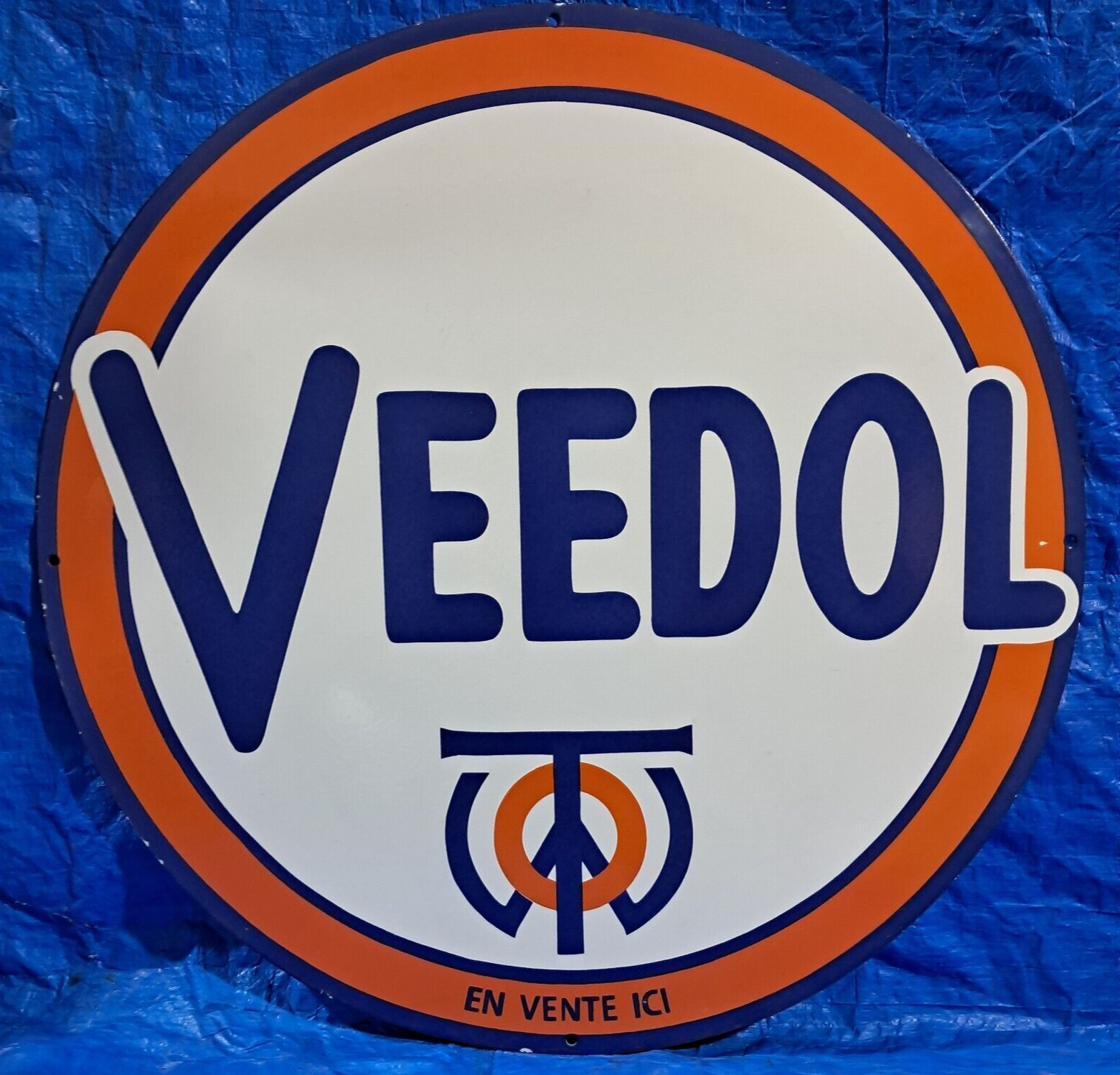 2 Porcelain Enamel Sign, More Details In Description