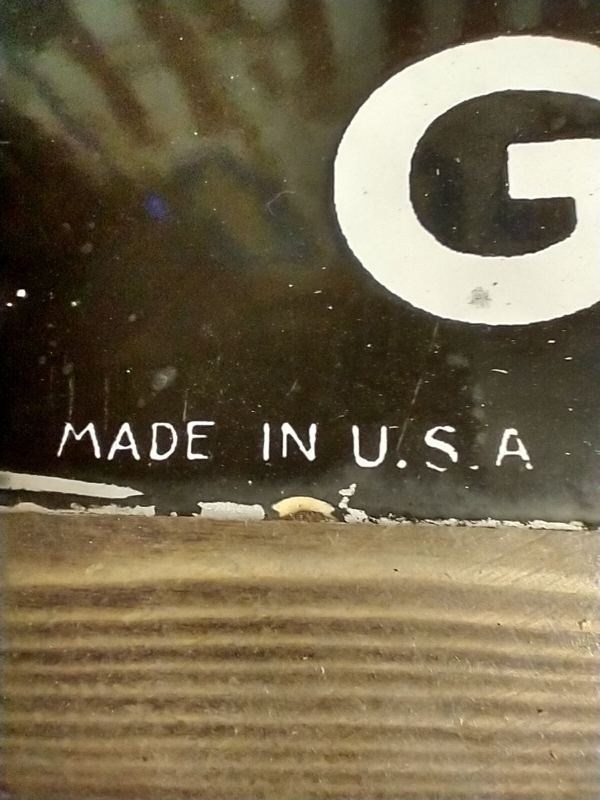 1941 TEXACO SKY CHIEF GASOLINE Made in USA Original Old WW2 Era Porcelain Sign