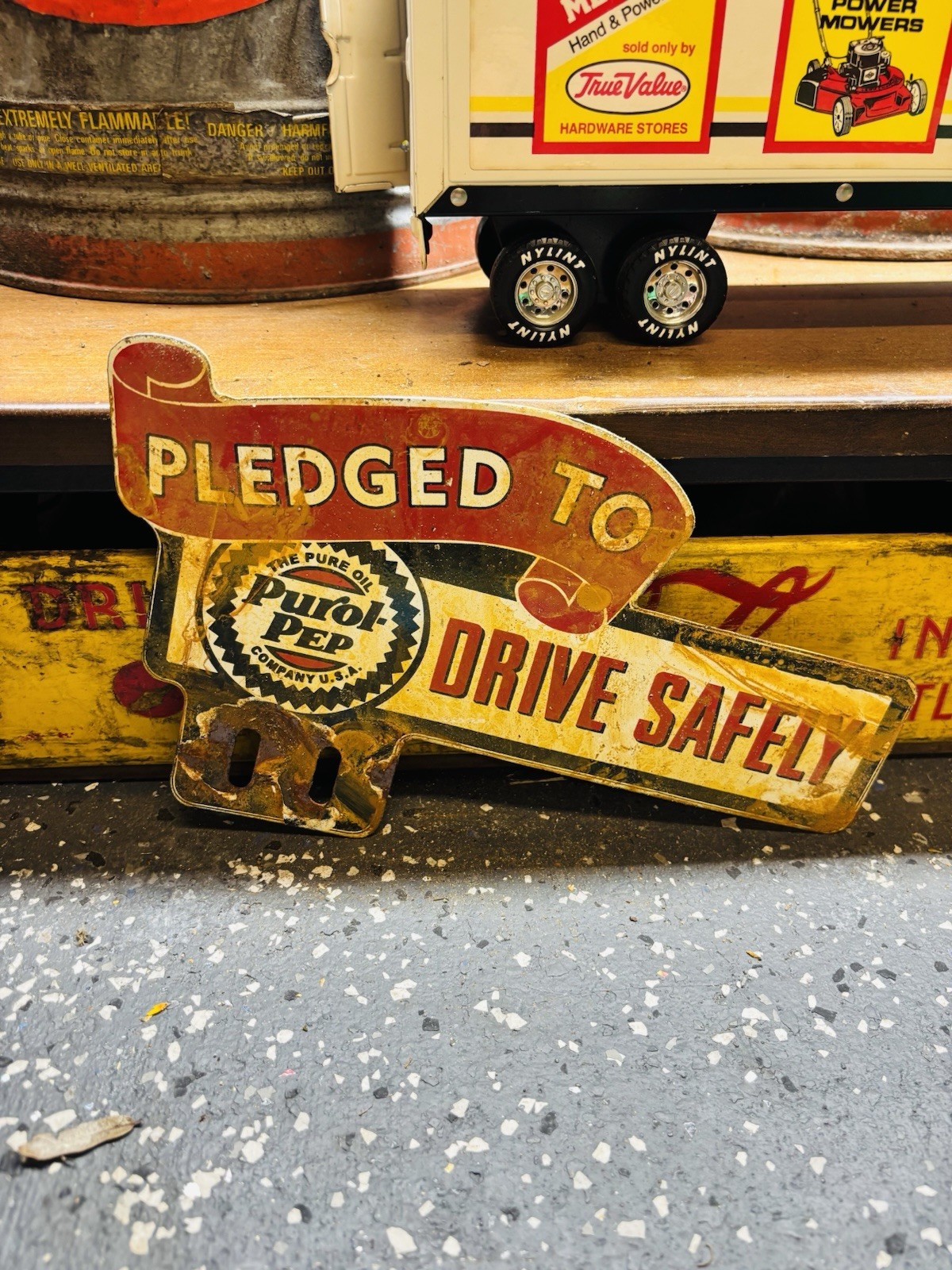 Purol Pep Porcelain Advertising Sign