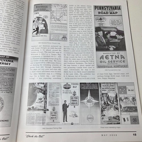 Original Gasoline Magazine for Porcelain Signs Lion Sign Sunoco Gas Station Ad!