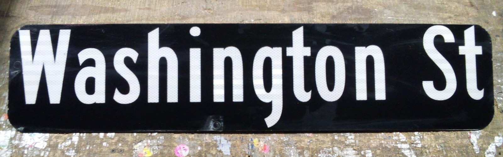 AUTHENTIC RETIRED WASHINGTON ST STREET SIGN 36″X8″ road, traffic MARION INDIANA