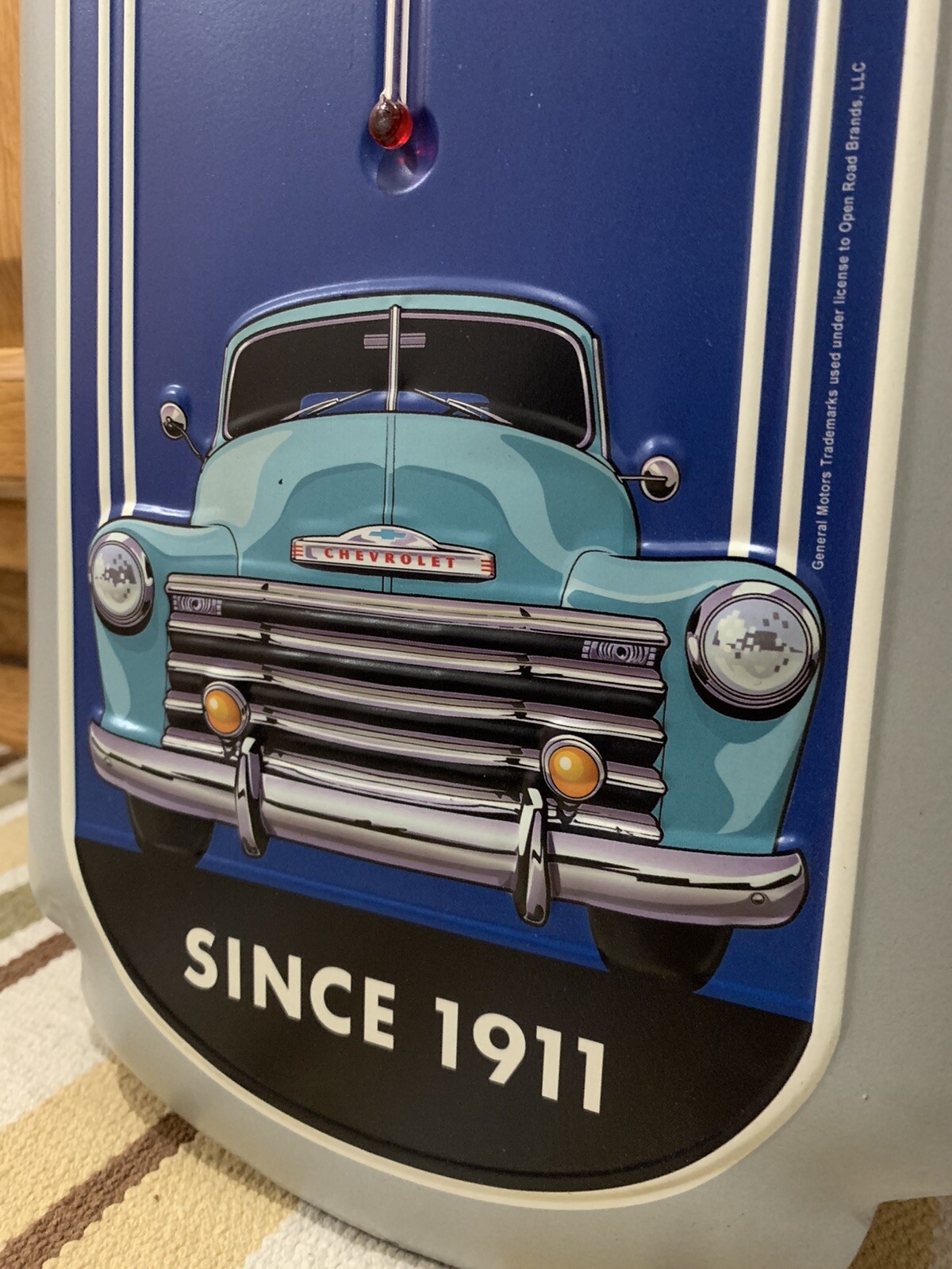 Chevrolet Super Service Thermometer Vintage Style Wall Decor Sign Gas 50s Truck