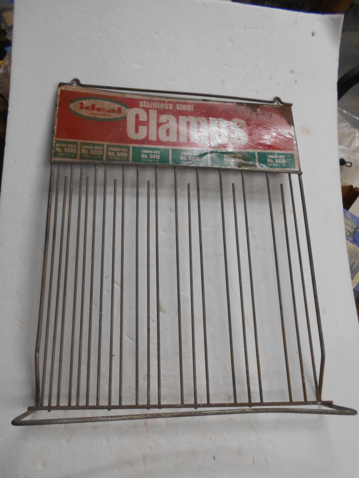 Vintage “Ideal Corp. Stainless Steel Hose Clamp Rack