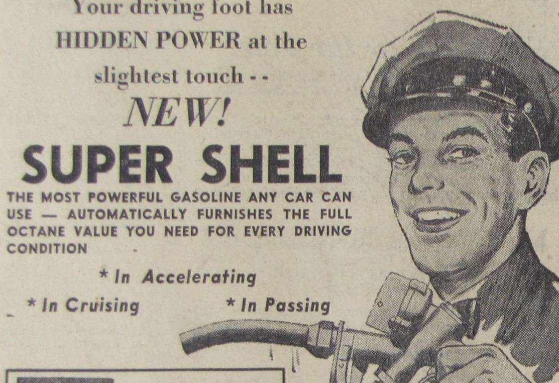 Vintage 1957 SHELL Gasoline Gas Oil Newspaper Print Ad