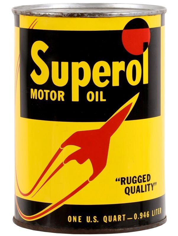 Superol Motor Oil Rocket Ship Theme DIECUT NEW Sign 40″ Tall USA STEEL 15 Lbs.