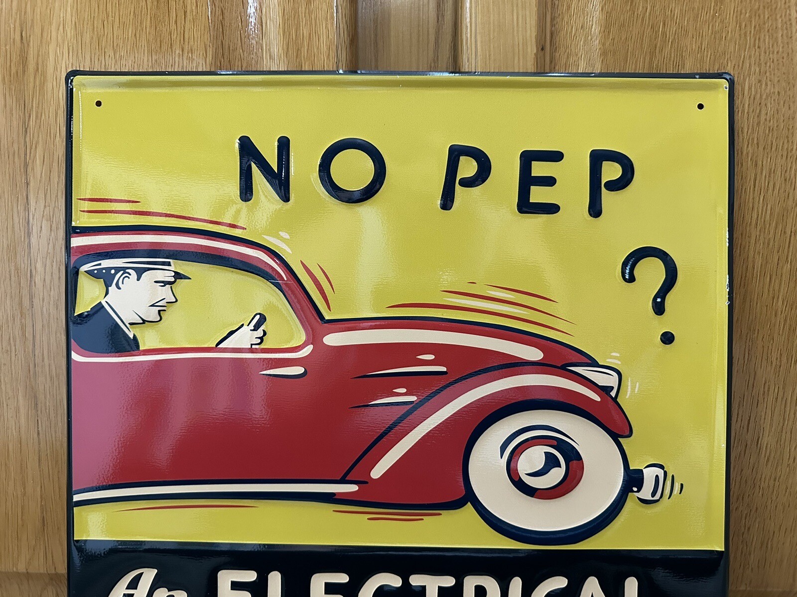 United Motors Service Sign No Pep Electrical Tune Up Vintage Style Wall Decor