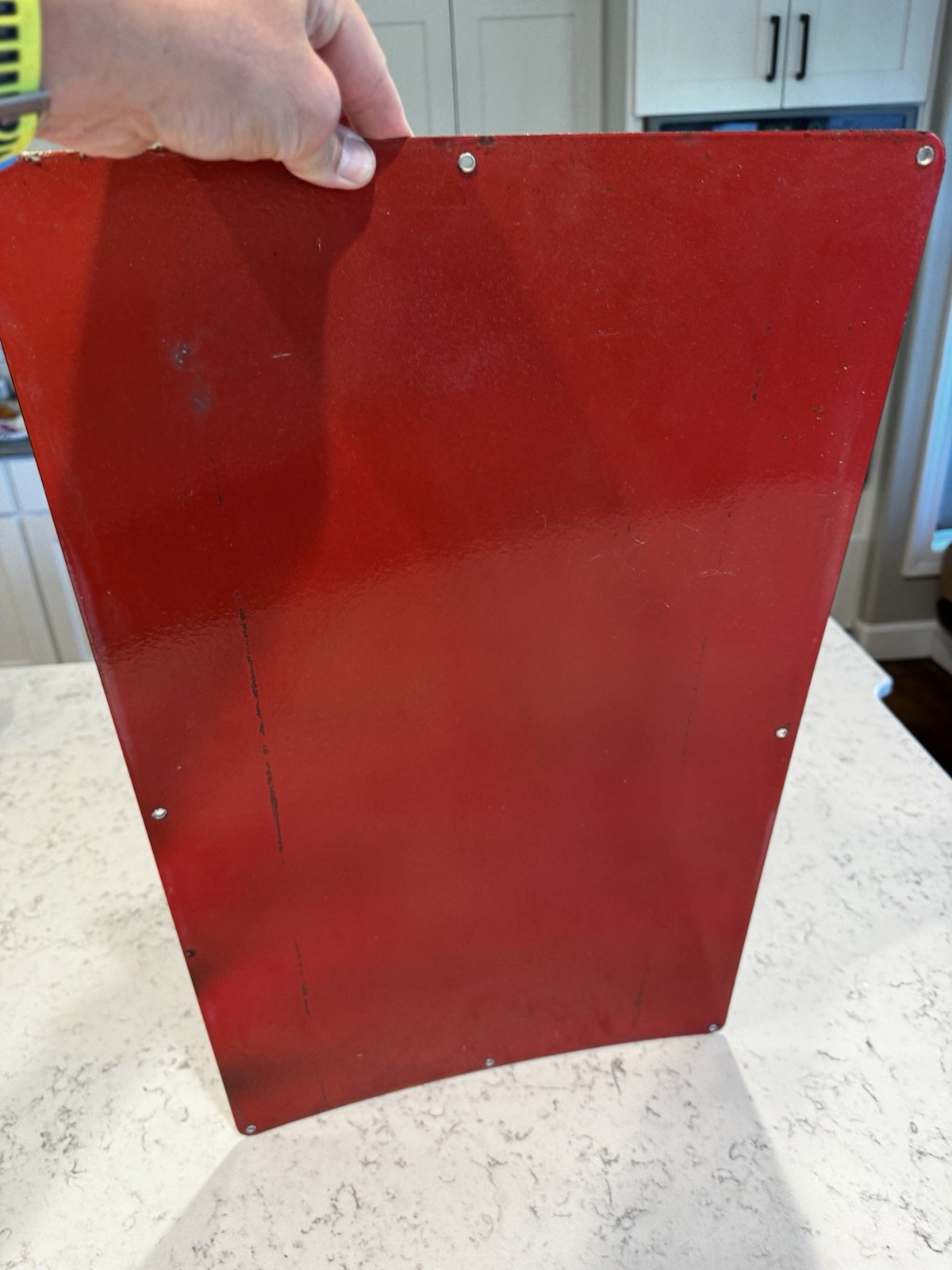Vtg 50s porcelain DX service station advertising gas pump plate sign BH