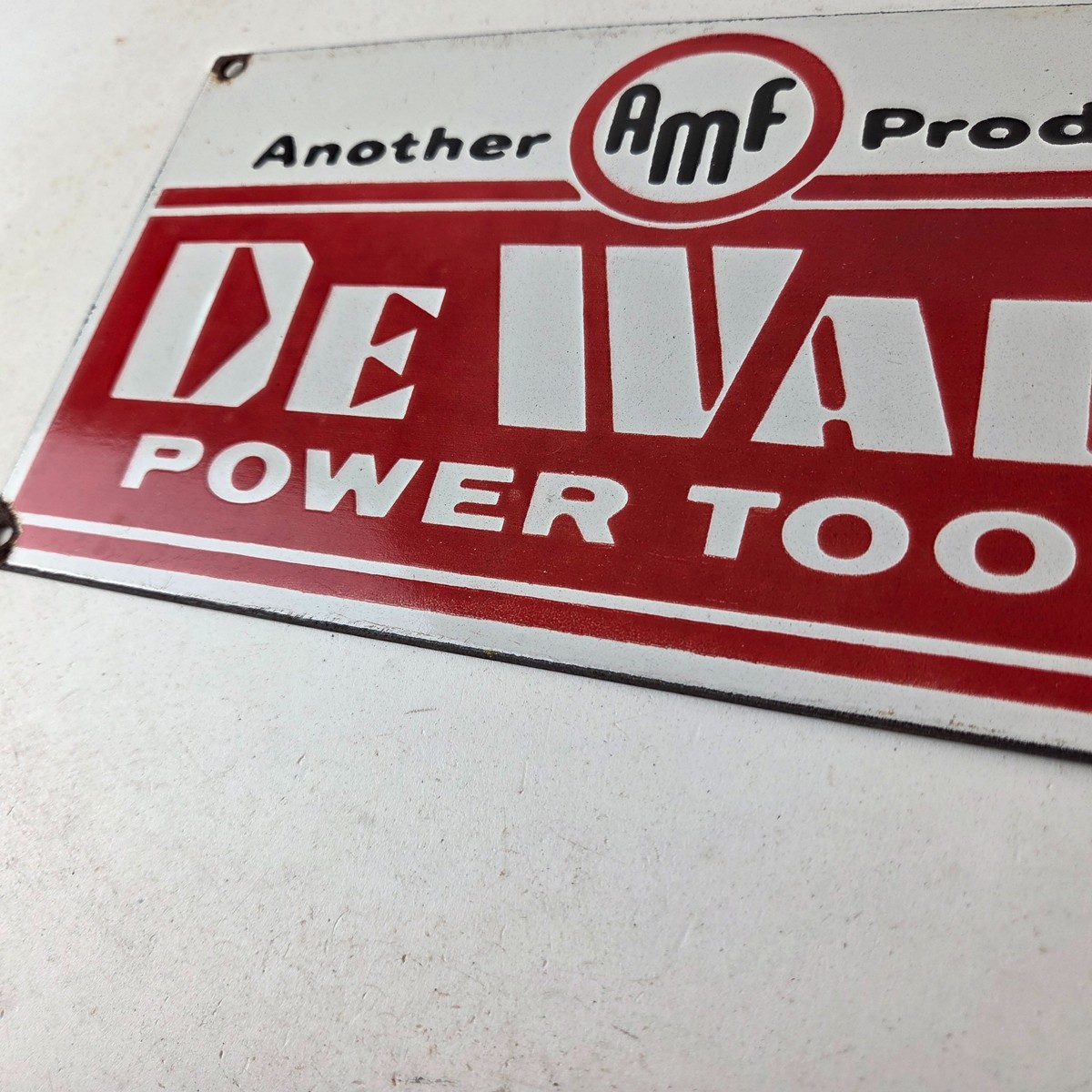 Vintage DeWalt Tools Porcelain Sign – Auto Klein Tools Mechanic Garage Shop Sign