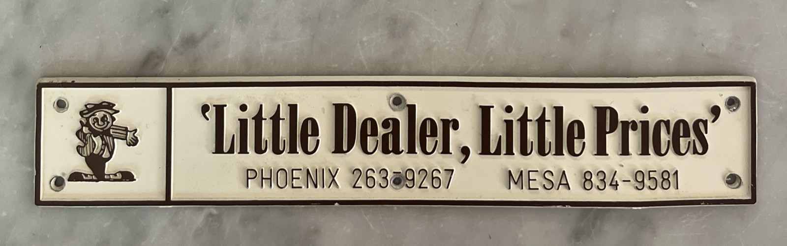 Vintage Little Dealer, Little Prices Small Sign Recreation Vehicles Arizona