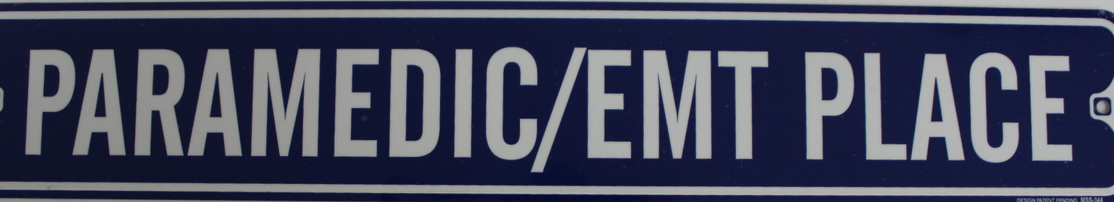 Metal Street Sign Paramedic EMT Place Rescue Garage Man Cave Bar Decor 3″x18″