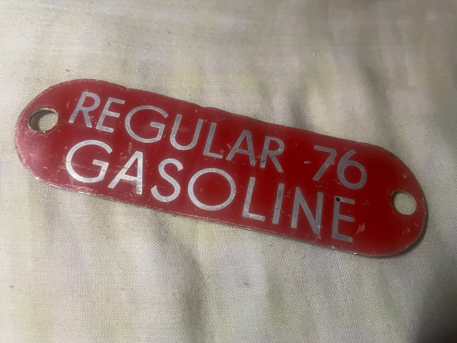 Vintage 76 Regular Gasoline Badge Tag 5″