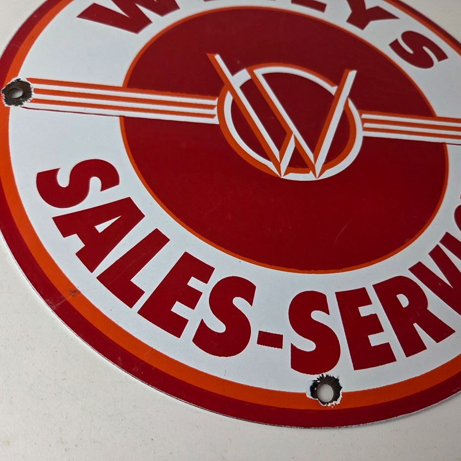 Vintage Willys Jeep Vehicles Sign – Army Gas Pump Porcelain Sign