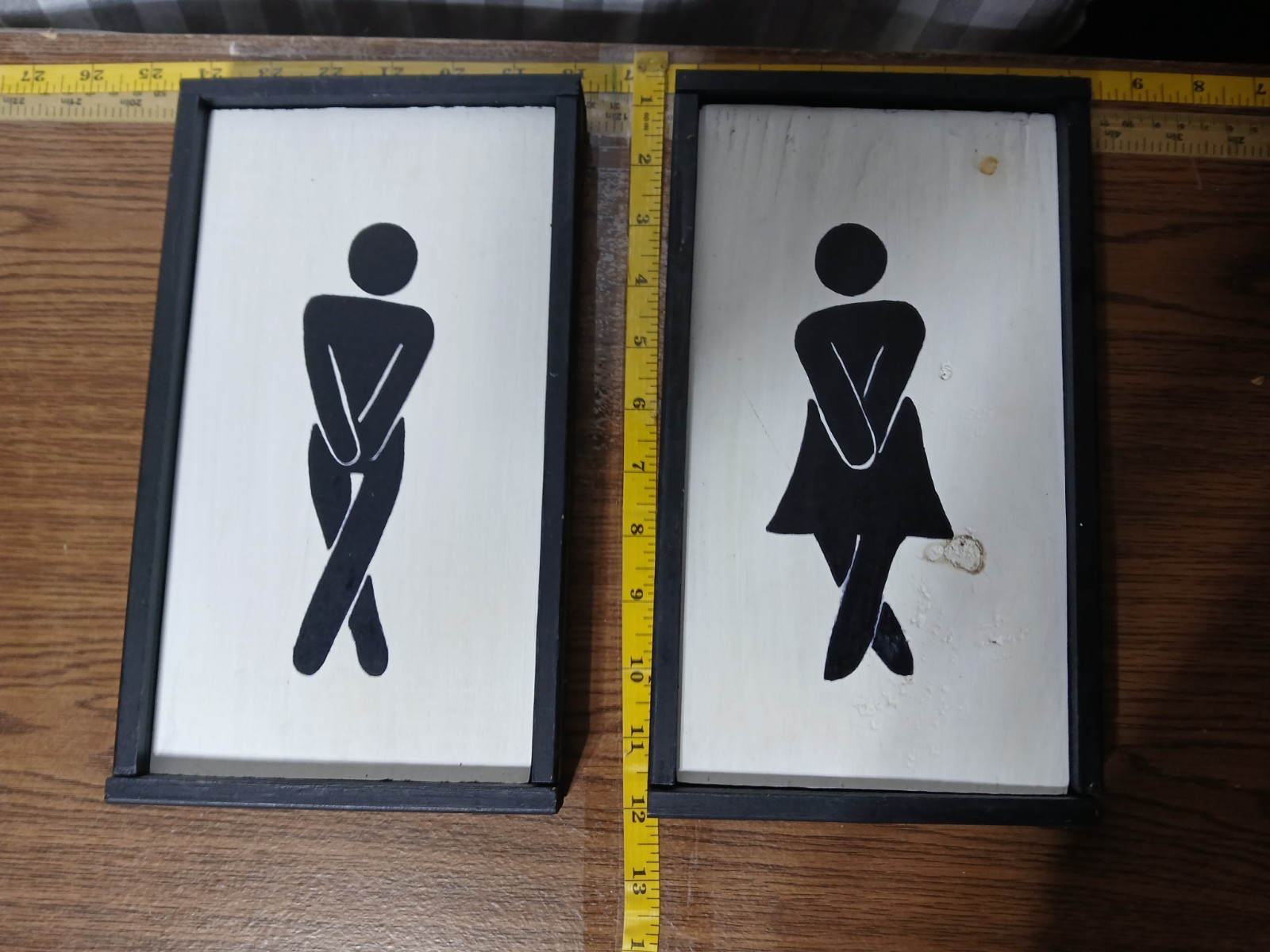 VINTAGE FUNNY RESTROOM Restaurant Bathroom Women Coffee Shop SIGNS BAKERY