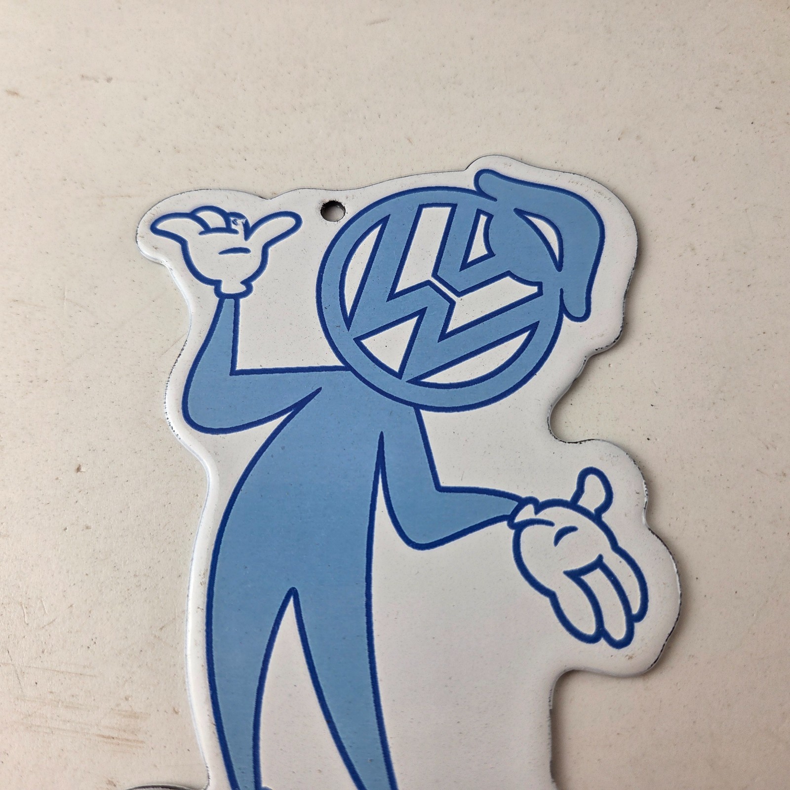 Vintage Volkswagen Sign – VW Automobile Dealership Sales Gas Pump Porcelain Sign