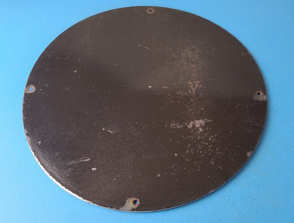 Vintage Texaco Gasoline Sign – 12″ Fuel Chief 1 Gas Pump Plate Porcelain Sign