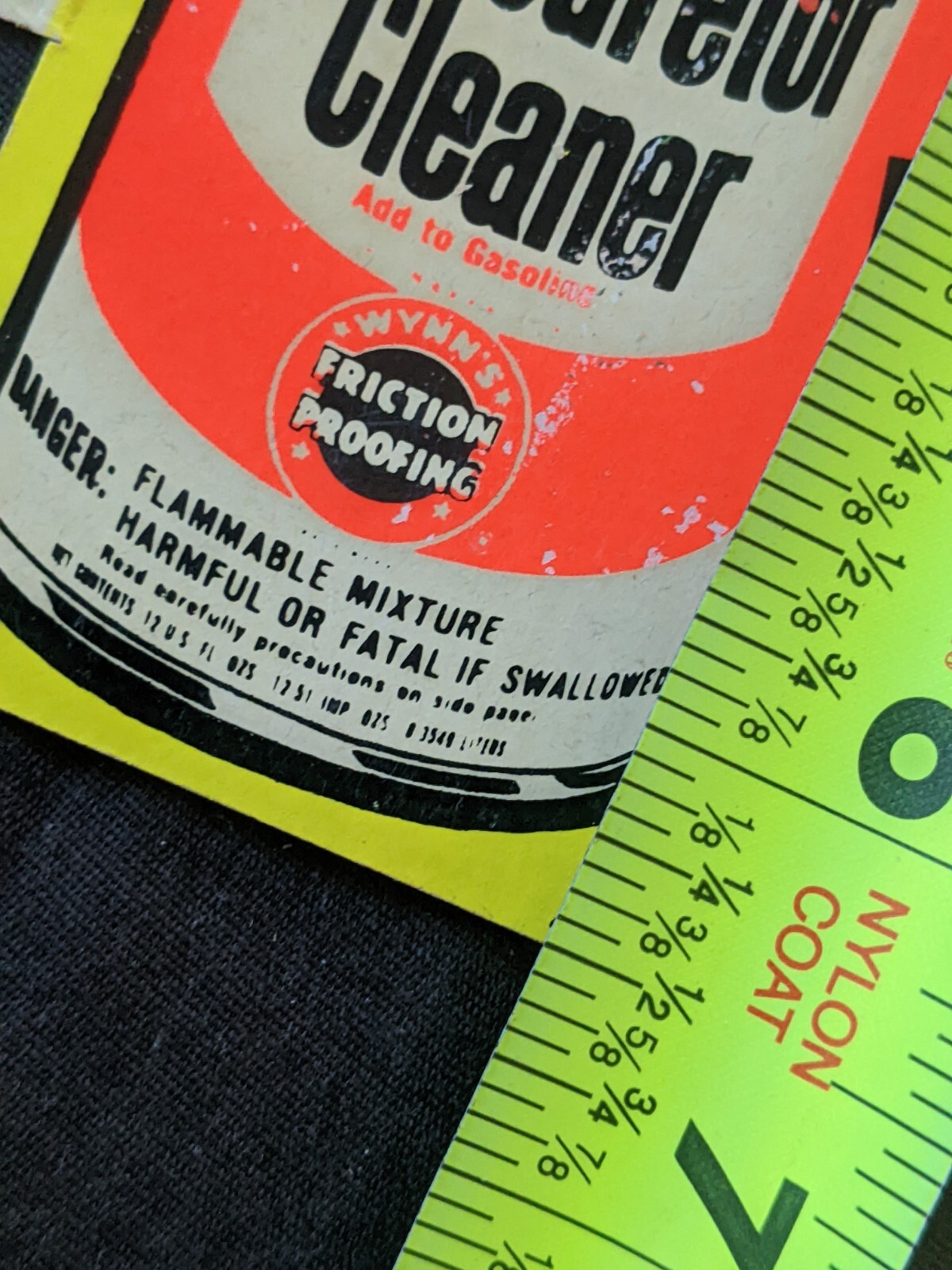 Winn’s carb cleaner automotive additive store pricing display