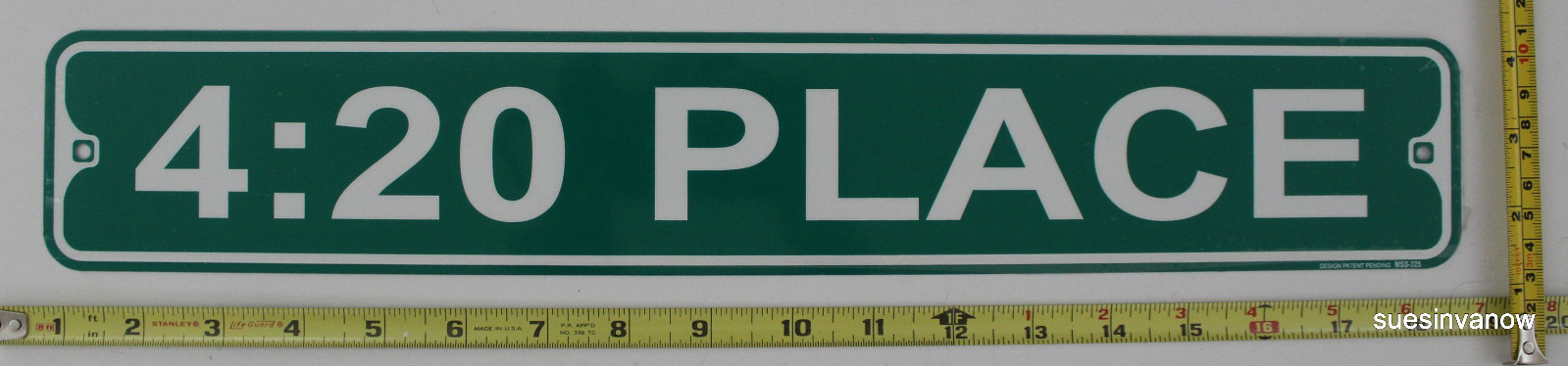 Metal Street Sign 4:20 Place Garage Basement Bar Home Kitchen Decor 3″x18″
