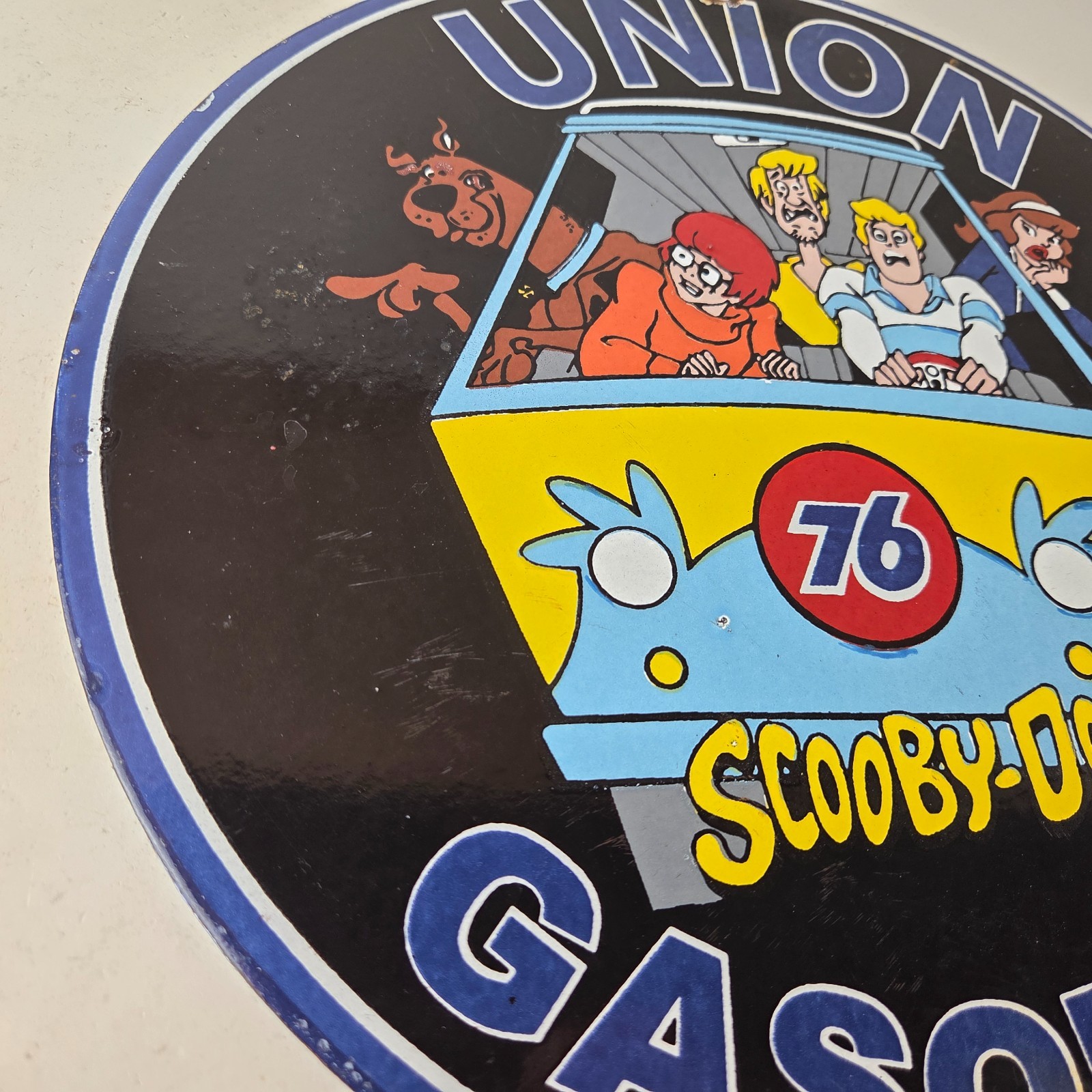 Vintage Union 76 Gasoline Sign – Scooby Doo Gas Pump Porcelain Sign