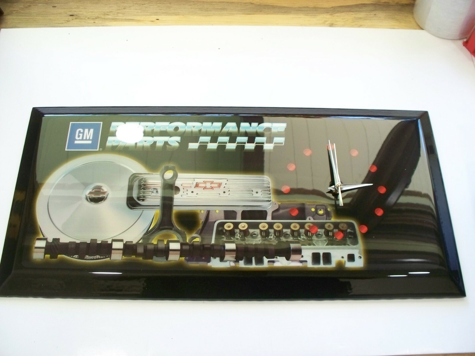 NOS Chevrolet VINTAGE GM PERFORMANCE PARTS SERVICE Dealer CLOCK SIGN Brand New