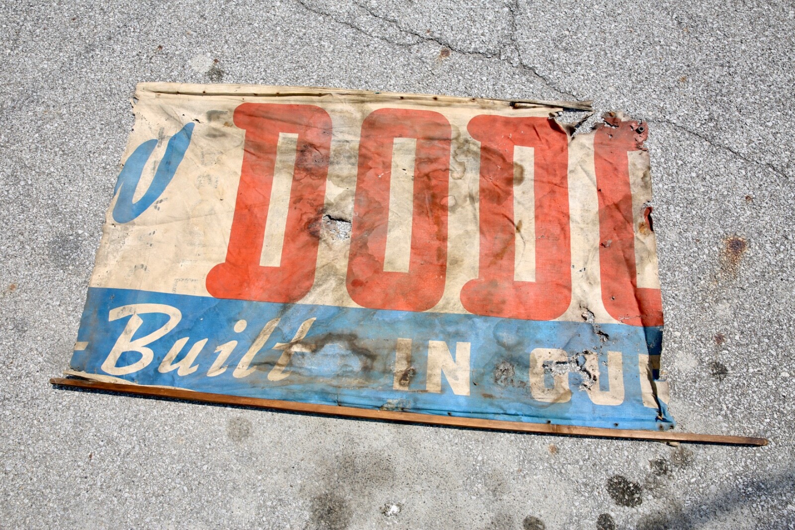 Dodge Texaco Fire Chief Gas Station vintage Sign Advertising Canvas Banner AS IS