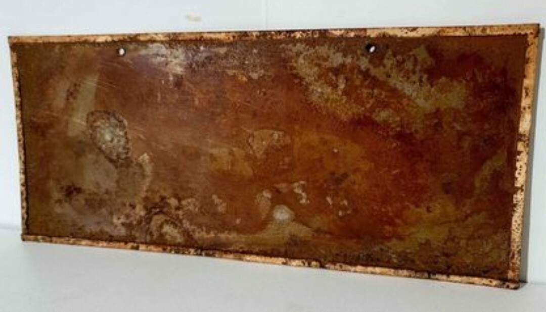 VINTAGE CALTEX SIGN 10″ X 4 1/2″ Texaco. Oil & Gas, Shell. Mobil Oil.