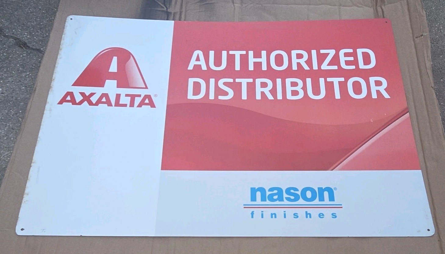 Axalta Authorized Distributor Aluminum Sign.