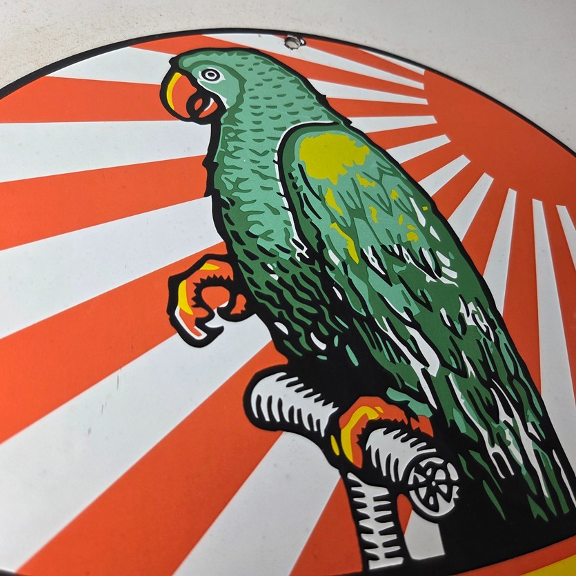 Vintage Polly Motor Oil Sign – Porcelain Premium Gasoline Pump Sign