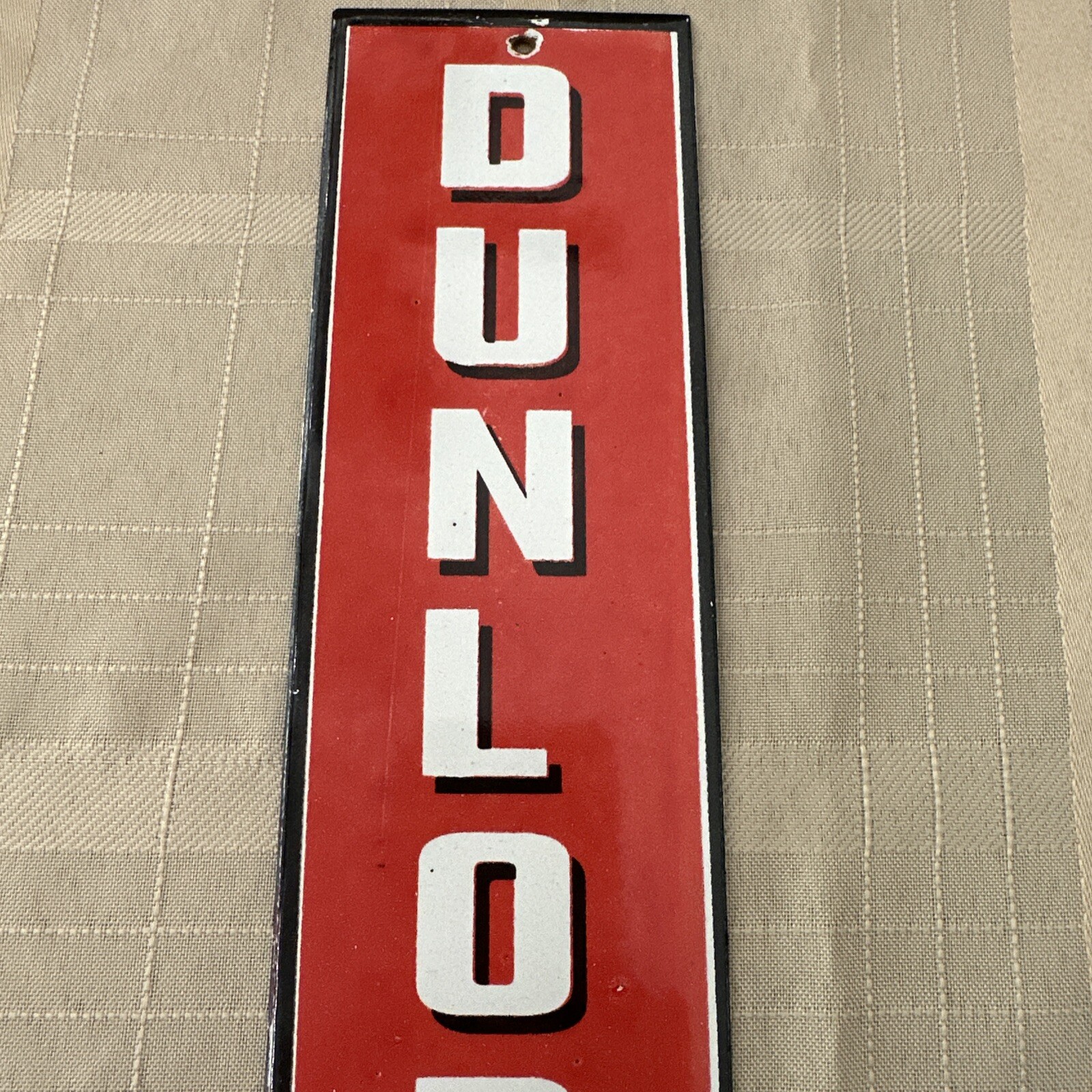Porcelain Dunlop Tires Enamel Metal Sign