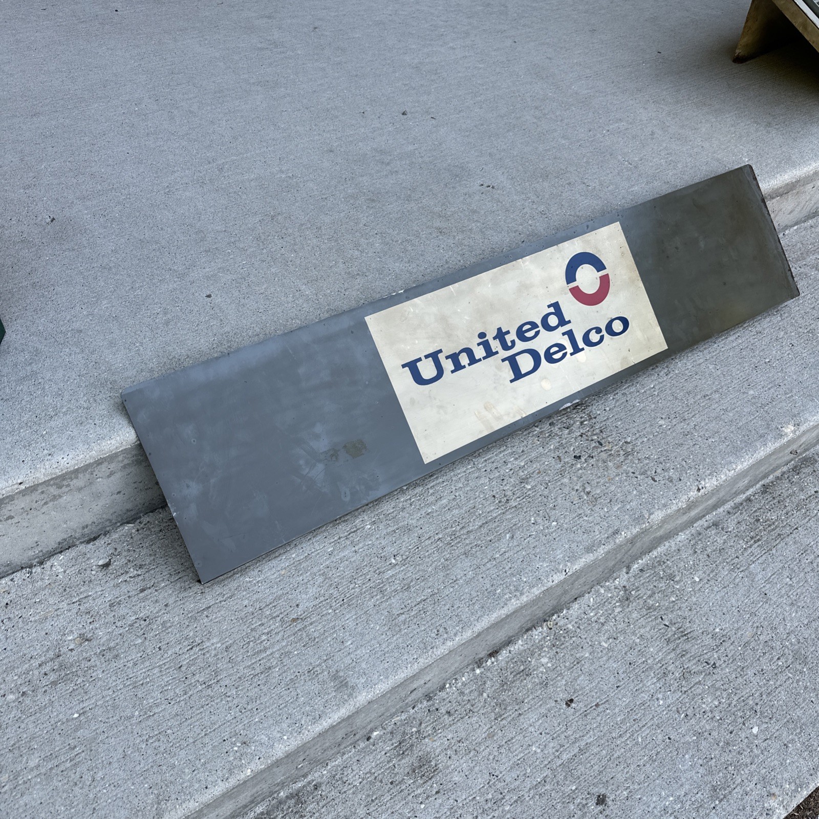 Vintage General Motors Sign United Delco Rack Sign Advertising