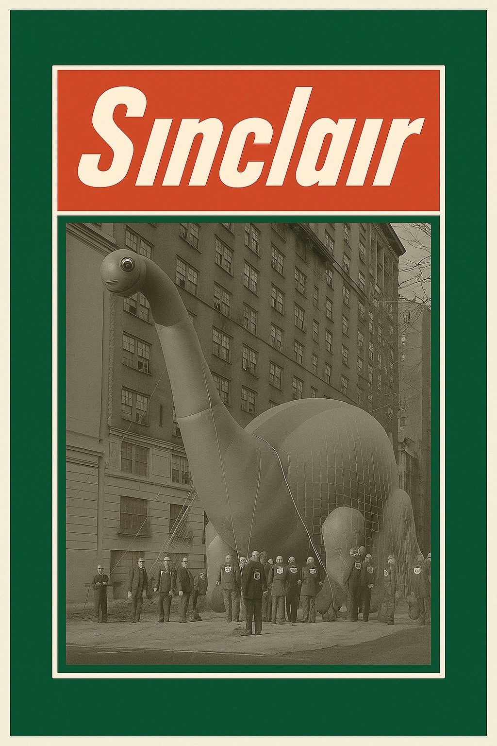 Hi Gloss! Sinclair Gasoline Parade Vintage Style Metal Sign Advertising Dino