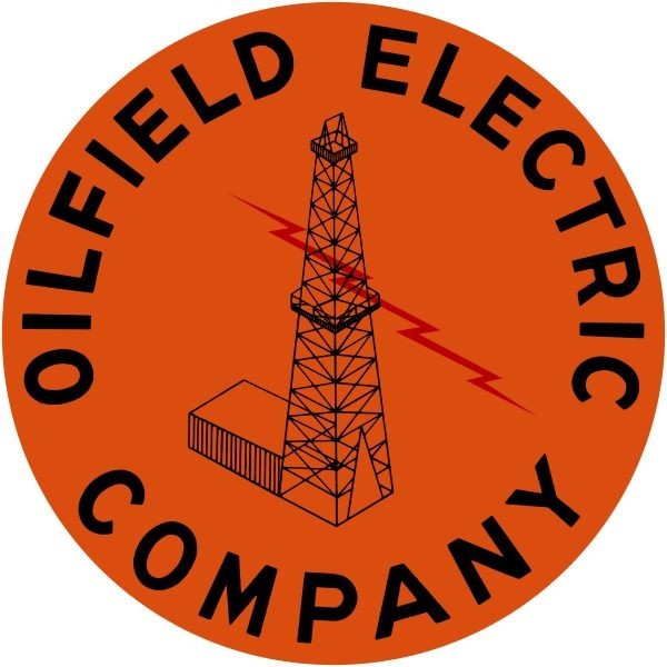 Oilfield Electric Co. of Ventura California? NEW METAL SIGN: 12″ Dia. Round