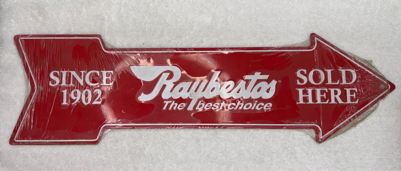 Raybestos Brakes Advertising Sign Vintage Style Original Wrap Garage Art