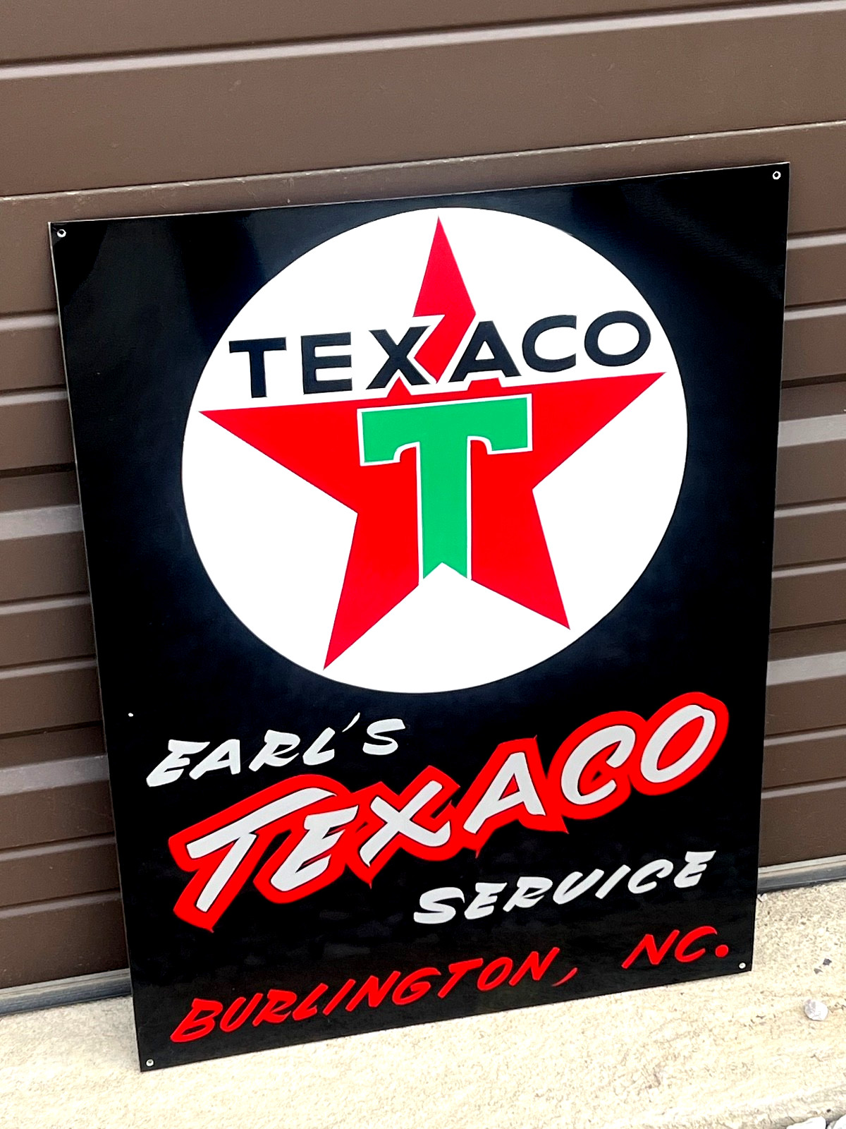TEXACO SIGN Custom Order a Personalized Name Hand Painted Oil Gas SHOP Garage