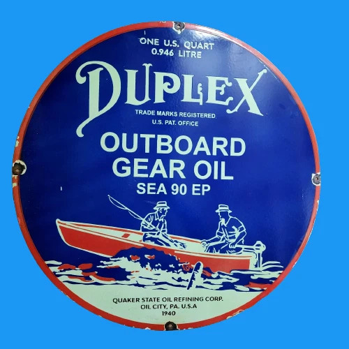 PORCELIAN DUPLEX ENAMEL SIGN SIZE 30X30 INCHES DOUBLE SIDED