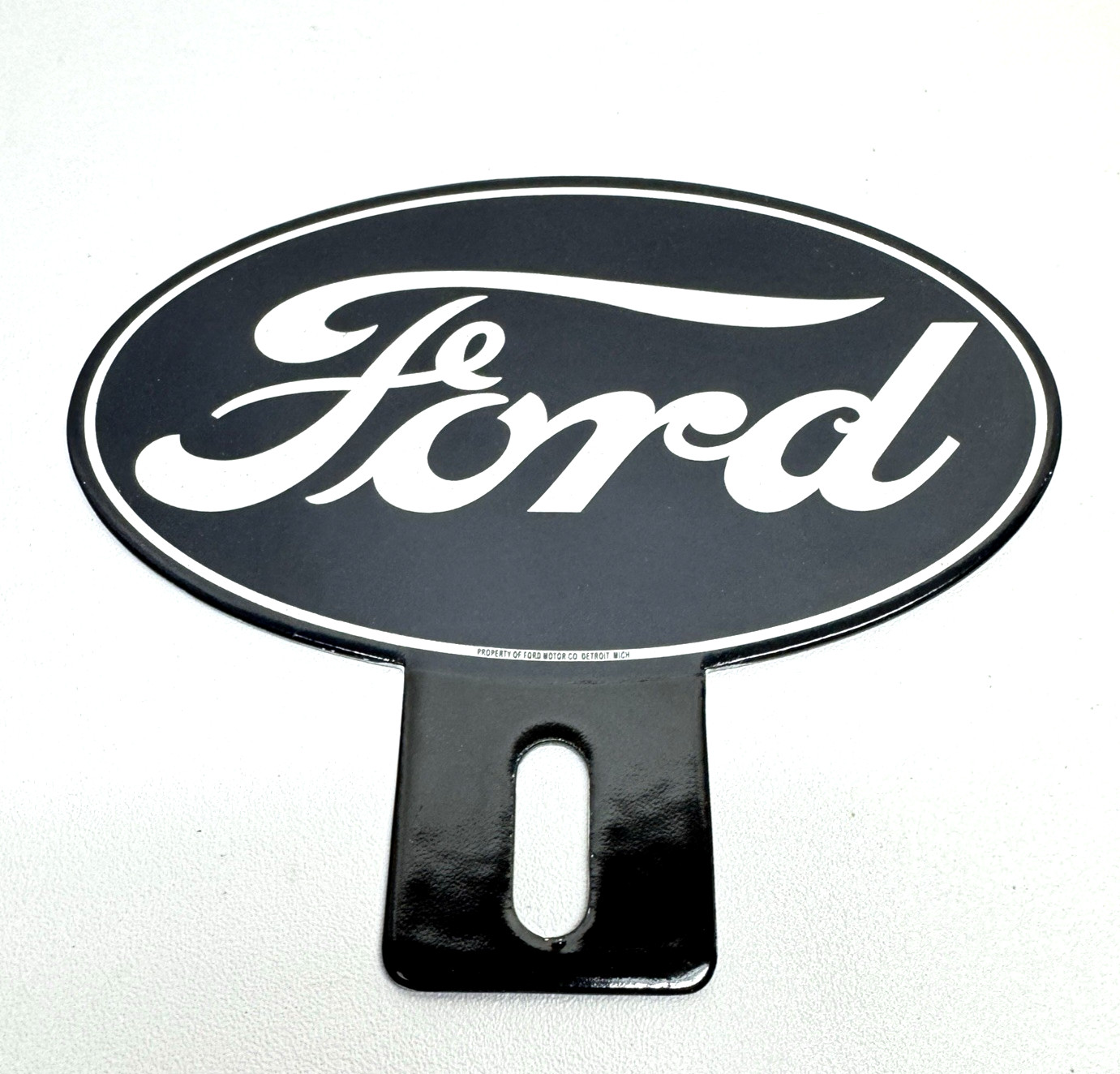 Ford – License Plate Topper Sign – Pump Plate Door Push Advertisement