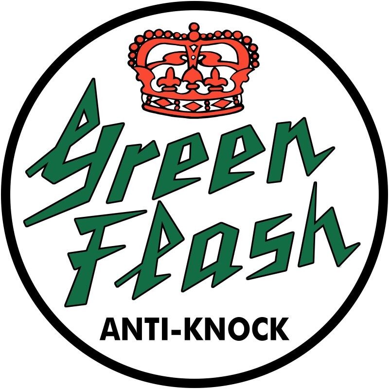 Red Crown Green Flash Gasoline NEW Sign 28″ Dia. Round AMERICAN STEEL