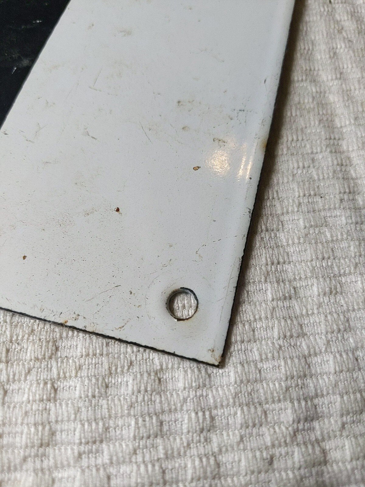 PORCELAIN GAS STATION SIGN NUMBER 1I PRICE OLD VTG RARE #2