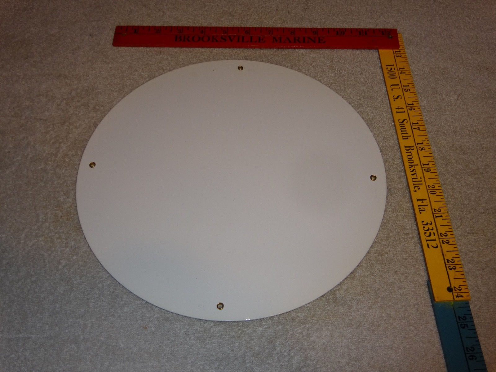 VINTAGE ENARCO WHITE ROSE GASOLINE 11 3/4″ PORCELAIN METAL CANADA GAS & OIL SIGN