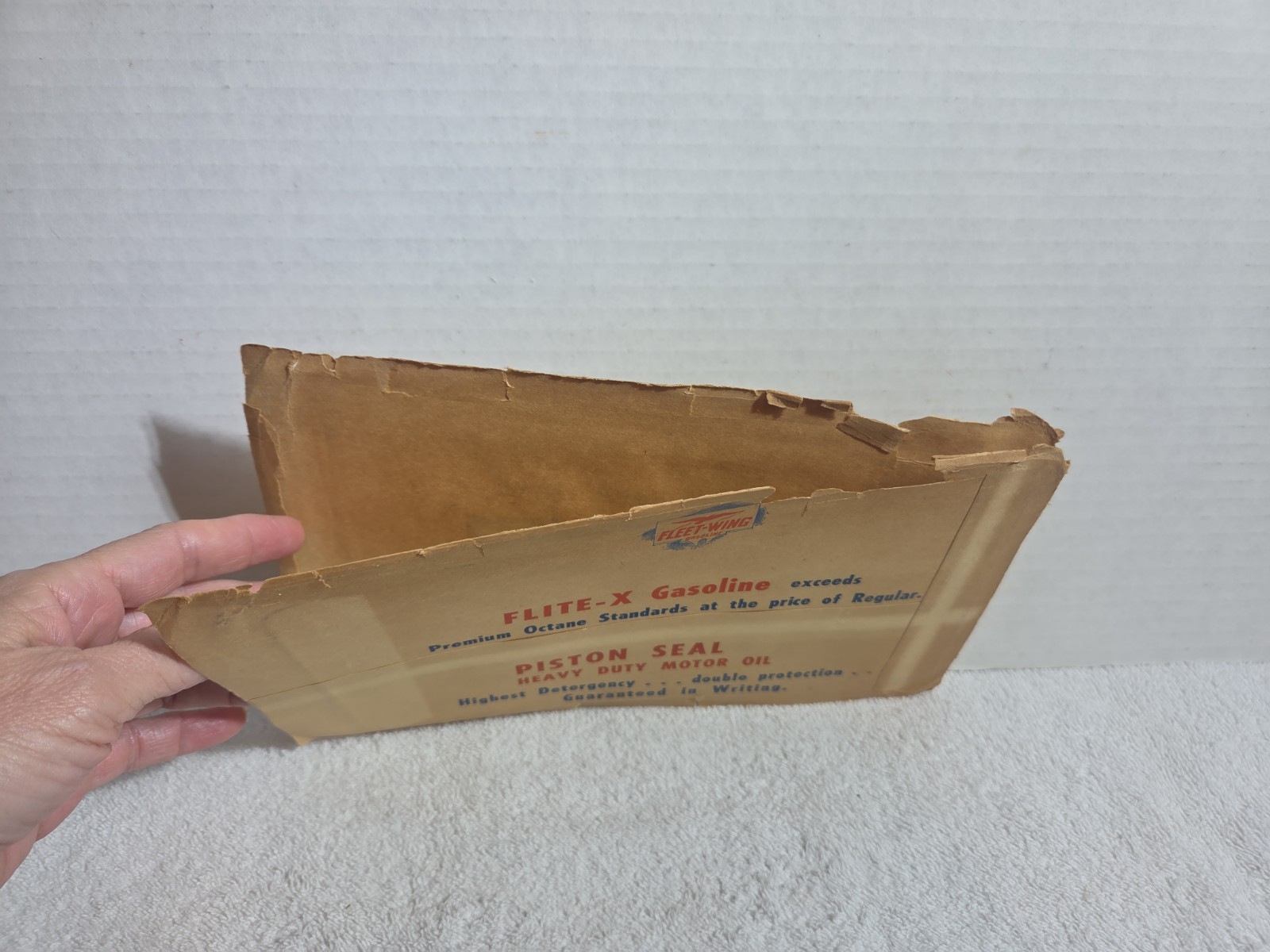 Vintage 1940’s 1950’s FLEET WING Gas & Oil INITIAL ” R M M ” Scioto Sign Co. NOS