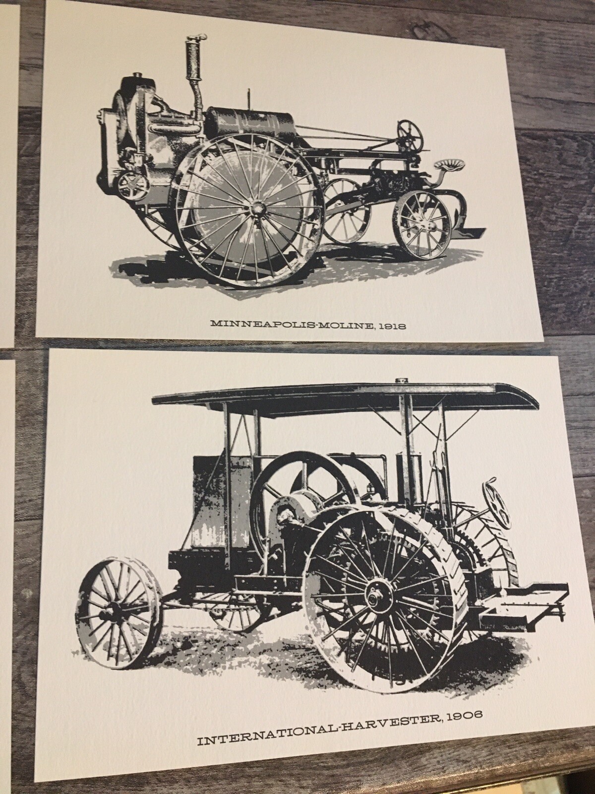 Vintage Landmark Gas Family Album Tractor Prints Gasoline Oil
