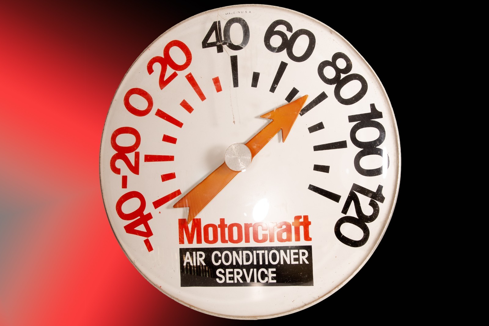 MOTORCRAFT 18′ AIR CONDITIONER SERVICE FORD THERMOMETER SIGN
