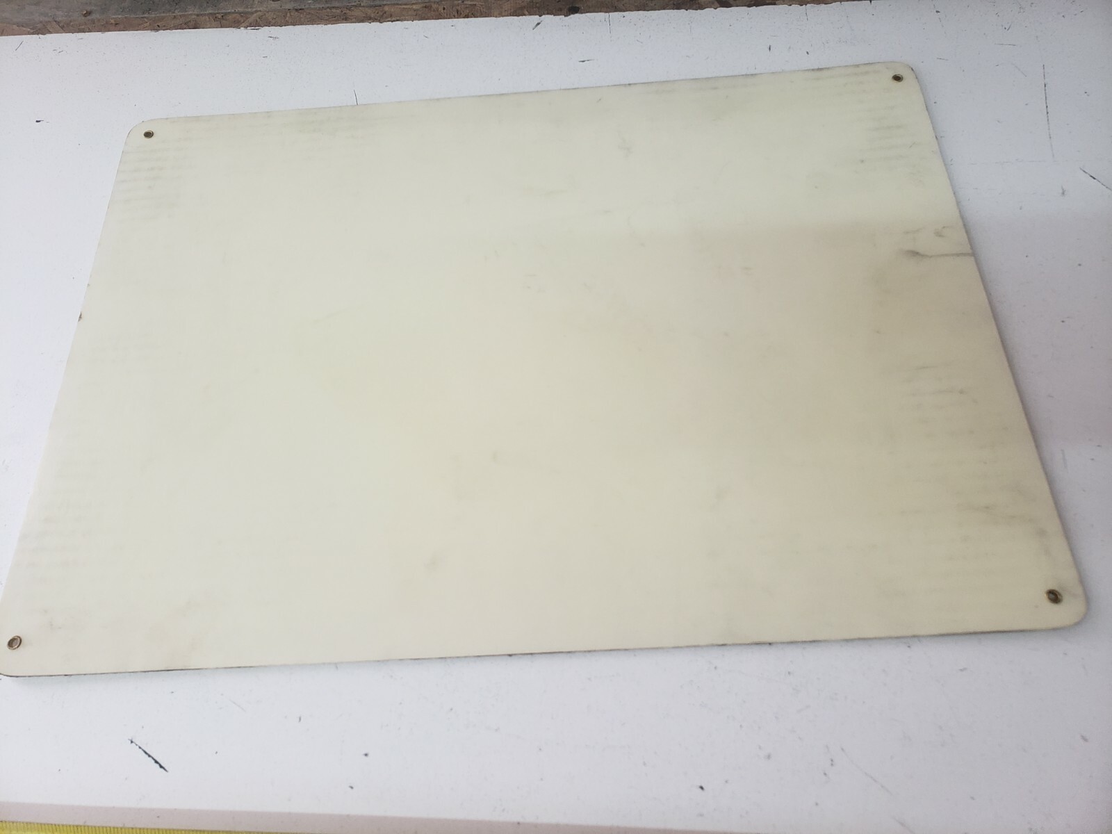 Vintage Danger Open Pit 20″x14″ Fiberglass Sign Construction Industrial Mining