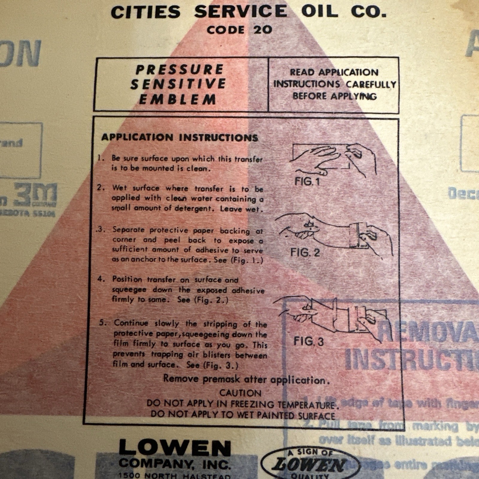 Vintage Sign CITGO Decal Advertising Gas Oil Gas Pump USA Made Original