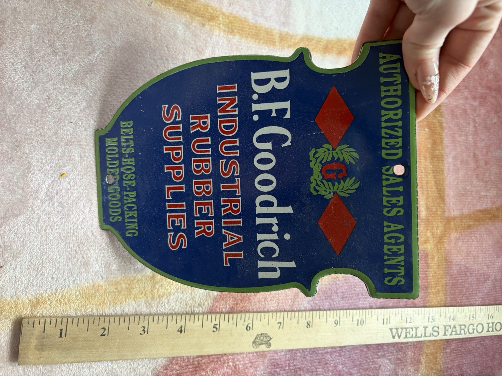 Porcelain B.F Goodrich Supplies Sign