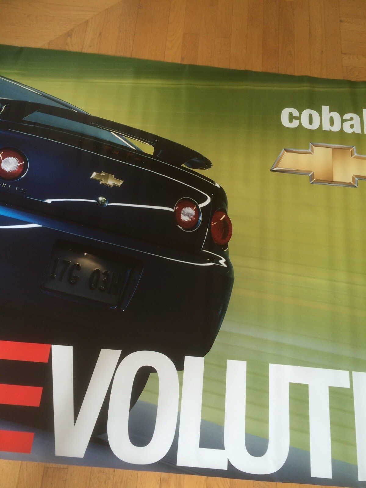 Chevy Cobalt Dealer Sign Vinyl Banner Measures: 137.5 Inches X 49.5 Inches